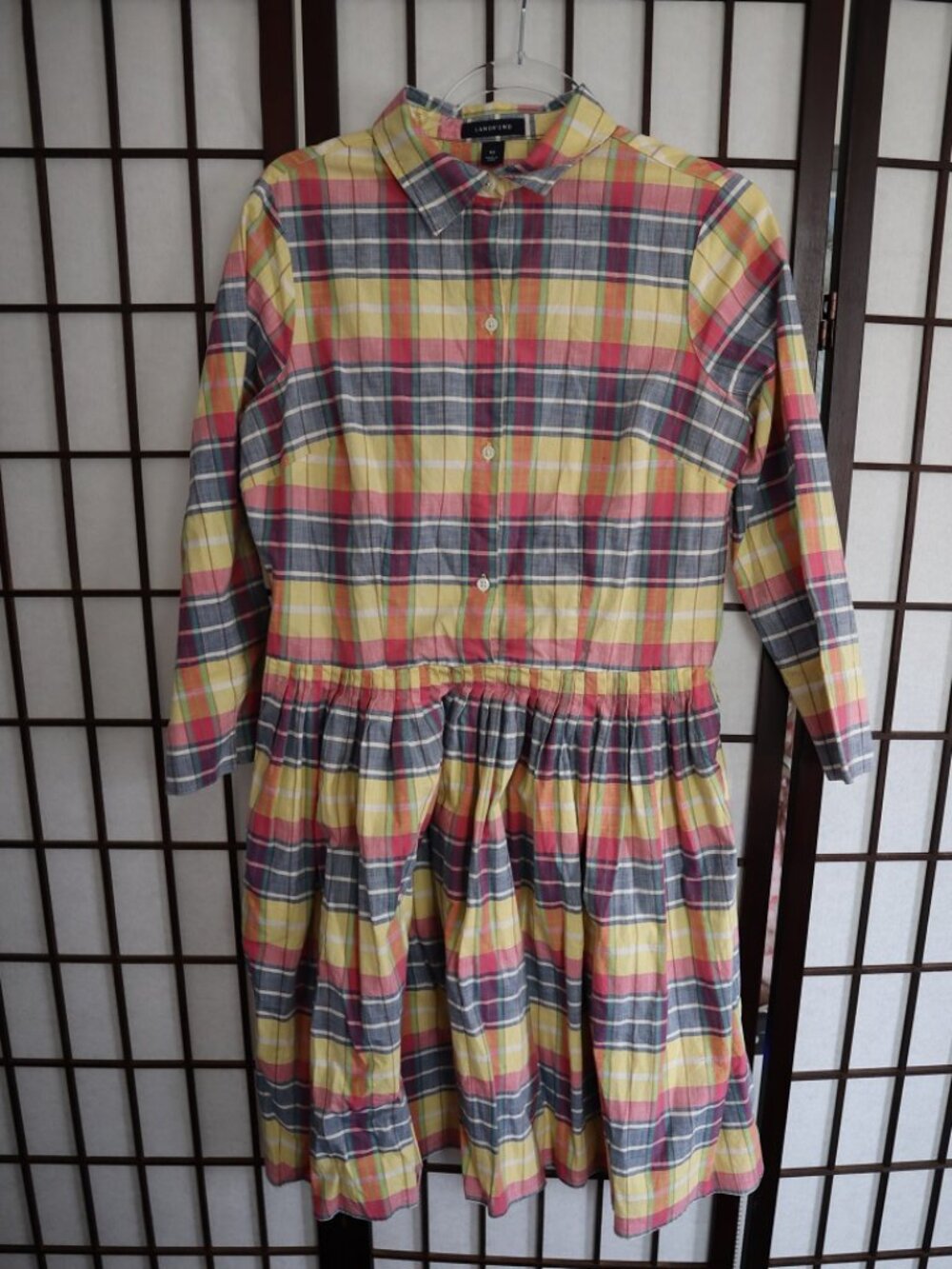 Land's End Plaid Dress Size 10